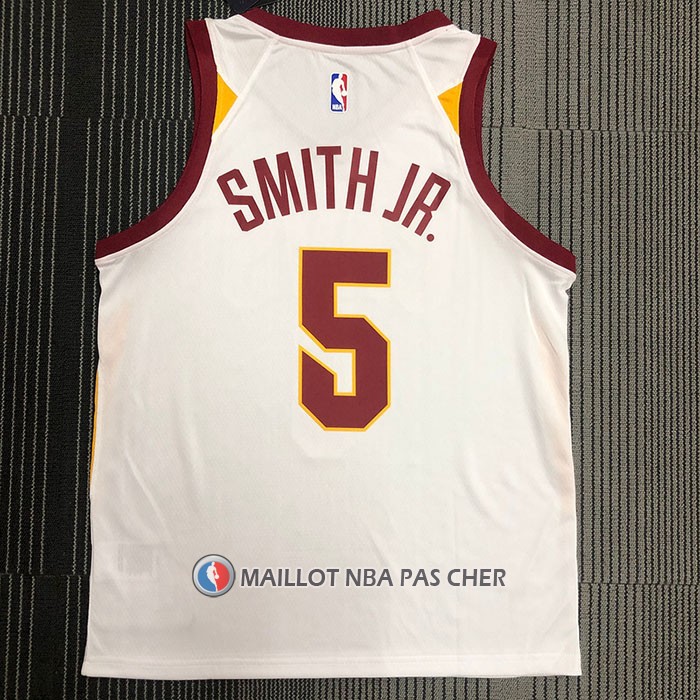 Maillot Cleveland Cavaliers Cavaliers Dennis Smith NO 5 Association 2017-18 Blanc